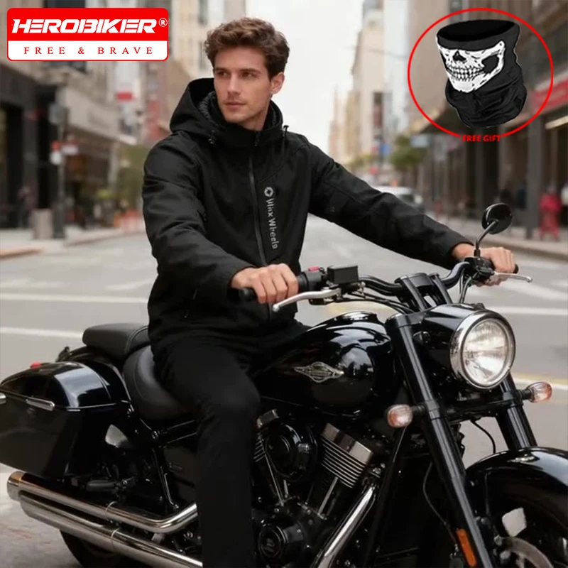 

Мотоциклетная куртка с защитой от падения, пальто для верховой езды, повседневная водонепроницаемая куртка для мотоциклиста, ветрозащитная и дышащая для всех сезонов