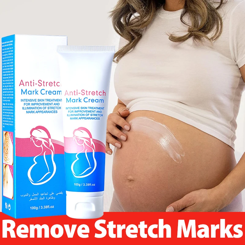 

Remove Pregnancy Stretch Marks Cream Moisturizing Firming Improves Elasticity Fade Growth Lines Smoothing Nourishing Skin Care
