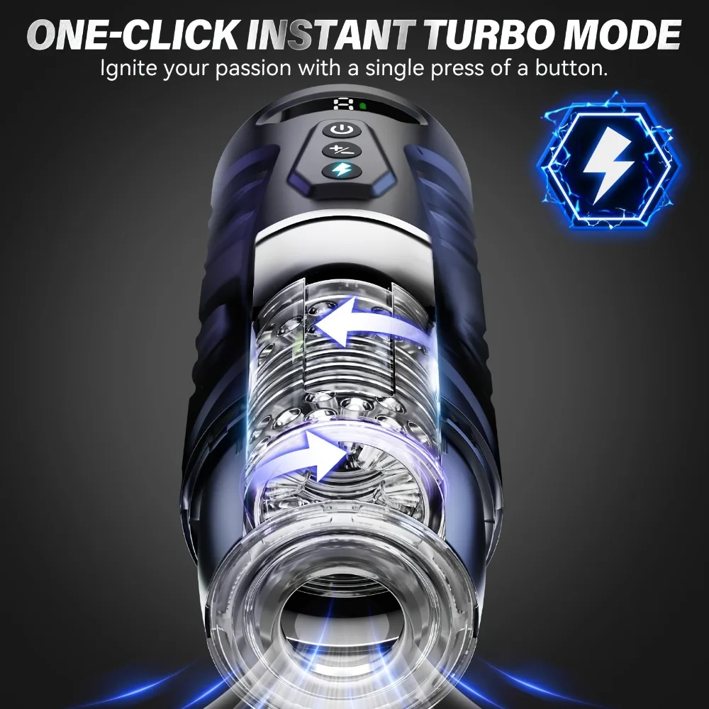 جهاز استمناء ذكر آلي تلسكوبي دوار كأس حشفة محفز مضخة القضيب آلة الجنس الكبار للرجال السلع المثيرة