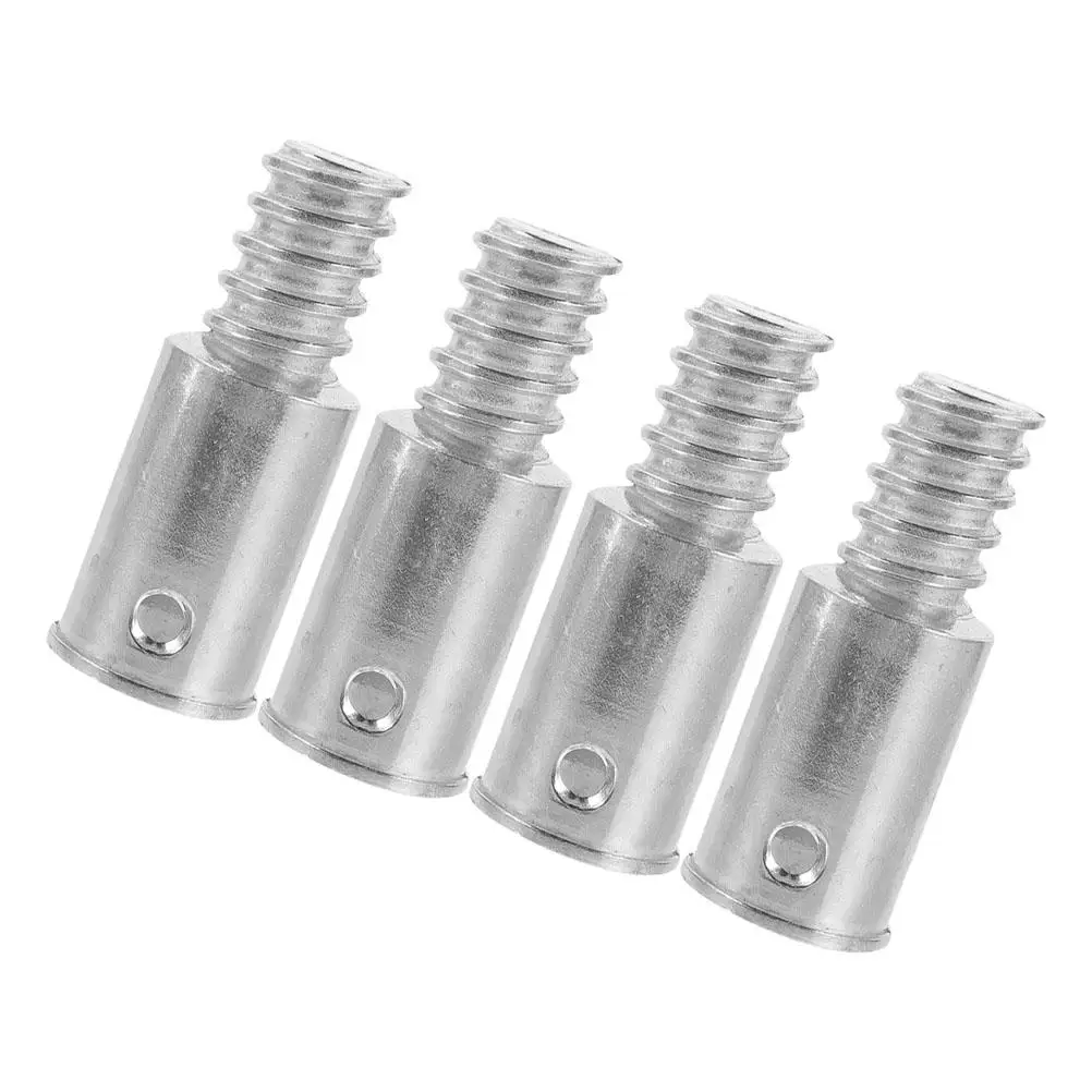 

4 Pcs Connector Tip Replacement for Mop Extension Pole Broom Handle Threaded Tip Replacement Adapter Durable Stainless Steel