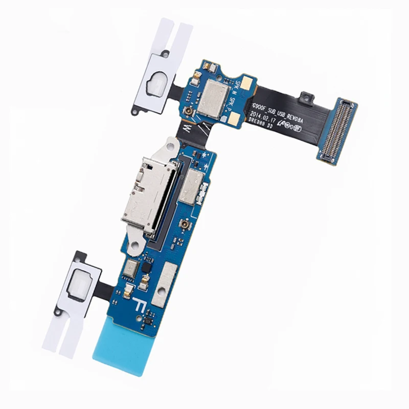 Replacement Charging Flex Cable for Samsung Galaxy S5 G900F G900A Microphone MIC USB Charging Port Socket Dock Connector