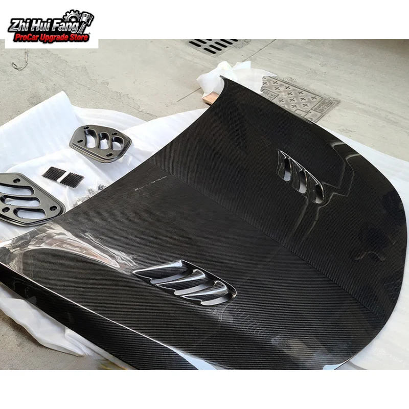 

Подходит для Alfa Romeo Stelvio, капот из углеродного волокна, передняя крышка двигателя автомобиля, аксессуары для внешней модификации