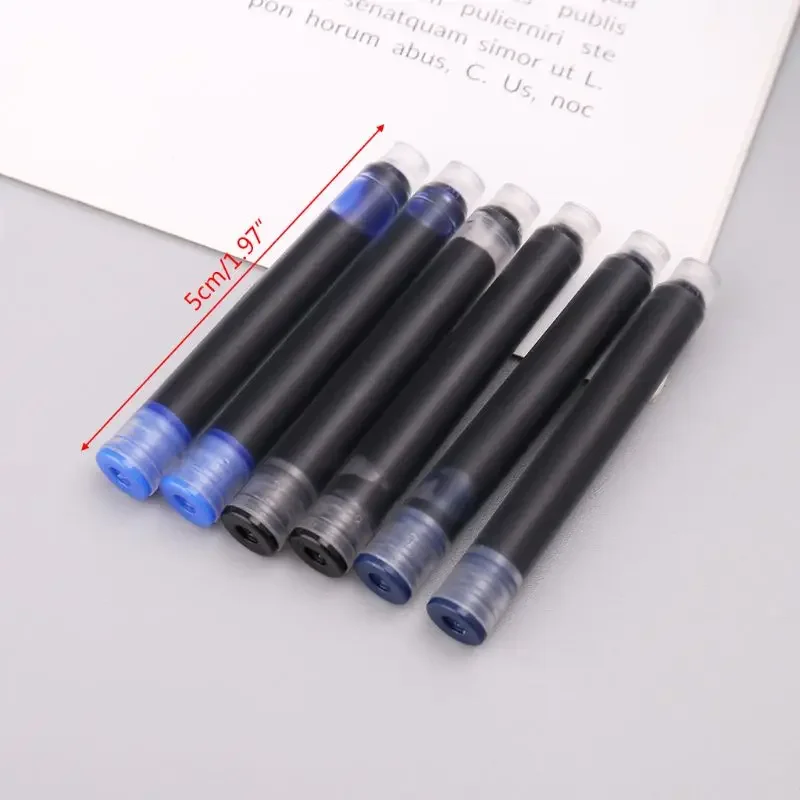 100 stks Jinhao Universele Zwart Blauw Vulpen Inktzak Cartridges 2.6mm Vullingen School Kantoorbenodigdheden