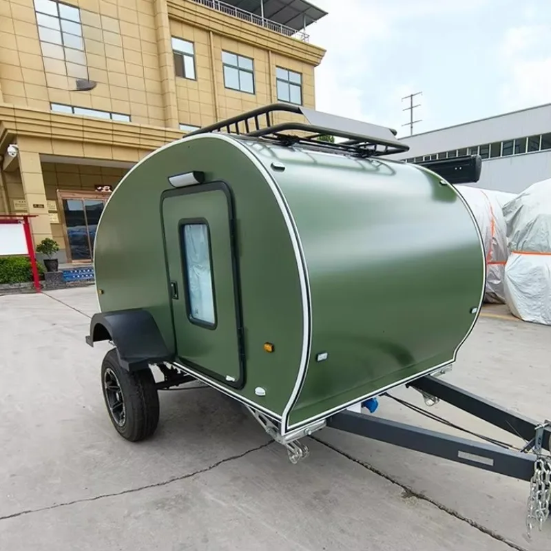 Australian off-road camping trailer, dual-axle campervan, independent suspension teardrop-shaped camping trailer