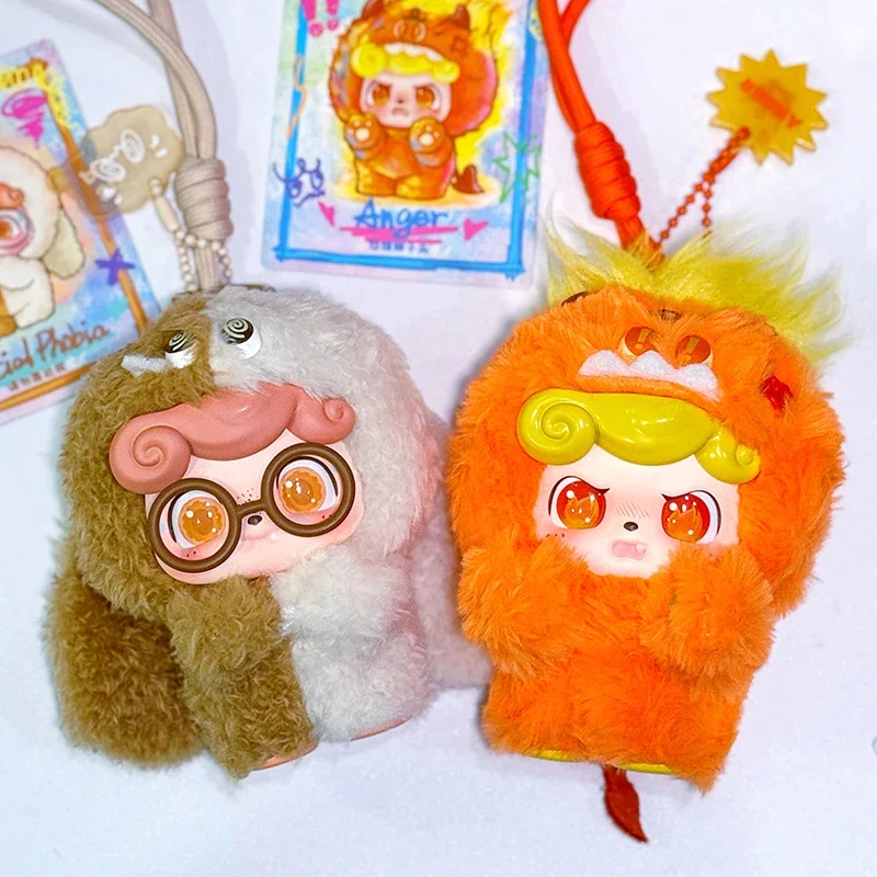 

New Original JOTOYS Q.kid Emotional Hairy Monsters Series Blind Box Toys Plush Pendant Kawaii Doll Mystery Box Girls Gift