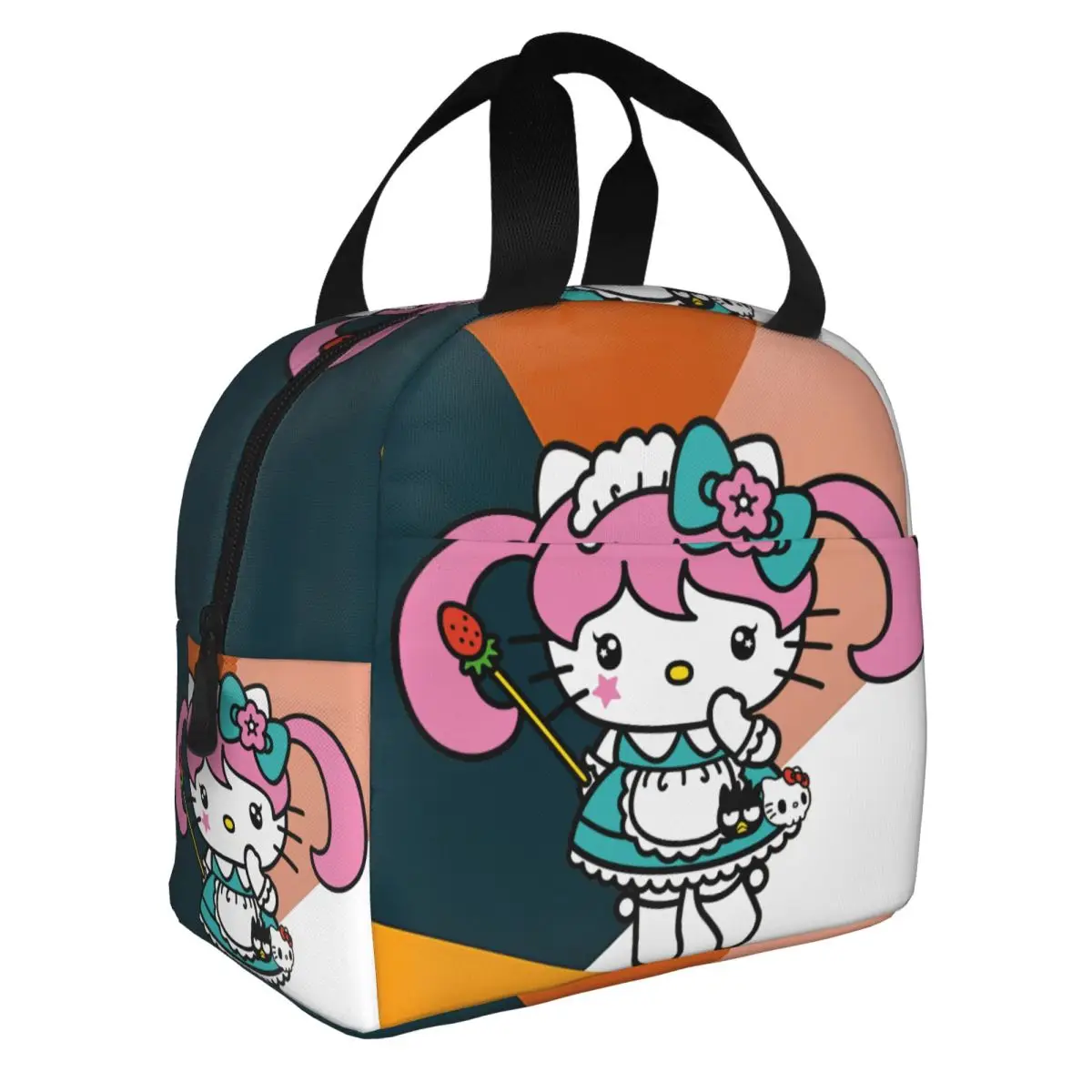 For Men Women Food Bags Disney Cats Durable Lightweight Hello Kitty Durable WaterproofBento BoxSchool