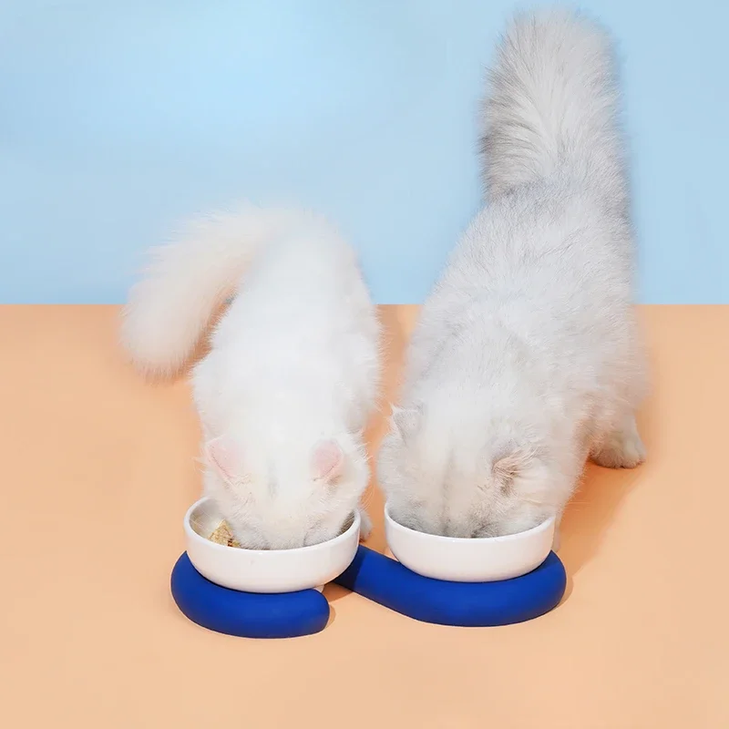 

Y Ceramic Cat Bowl Protective Cervical Spine Anti-Tumble Pet Supplies