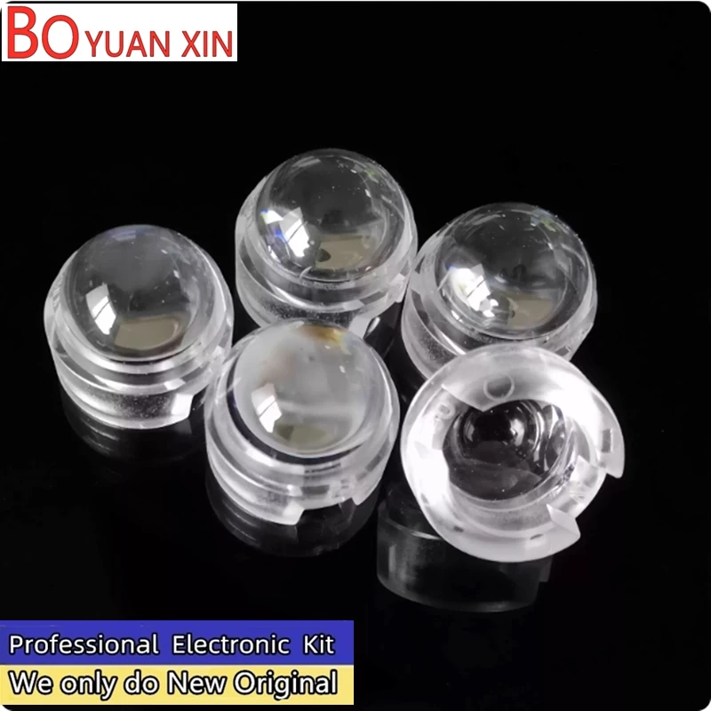 1W 3W 5W High-Power LED Chip with 13mm Diameter Integrated Spot Light 30 60 90-Degree Lens Directly Mounts on the LED Chip