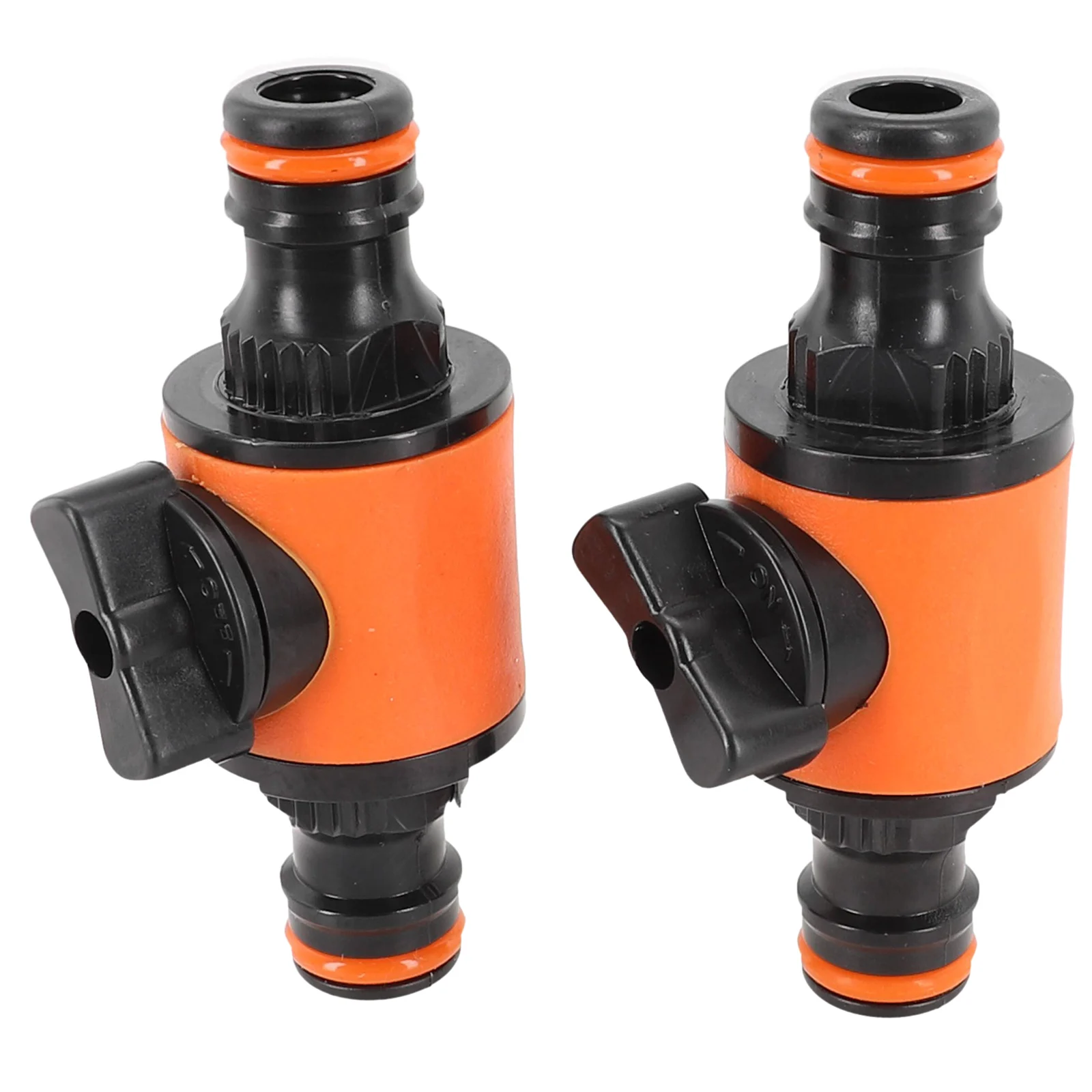 2 Pcs Garden Hose Pipe ===ine Faucet Tap Shut Off Va====e ABS TPR Fitting Waterin=====igation Connector 16mm Quick Coupler