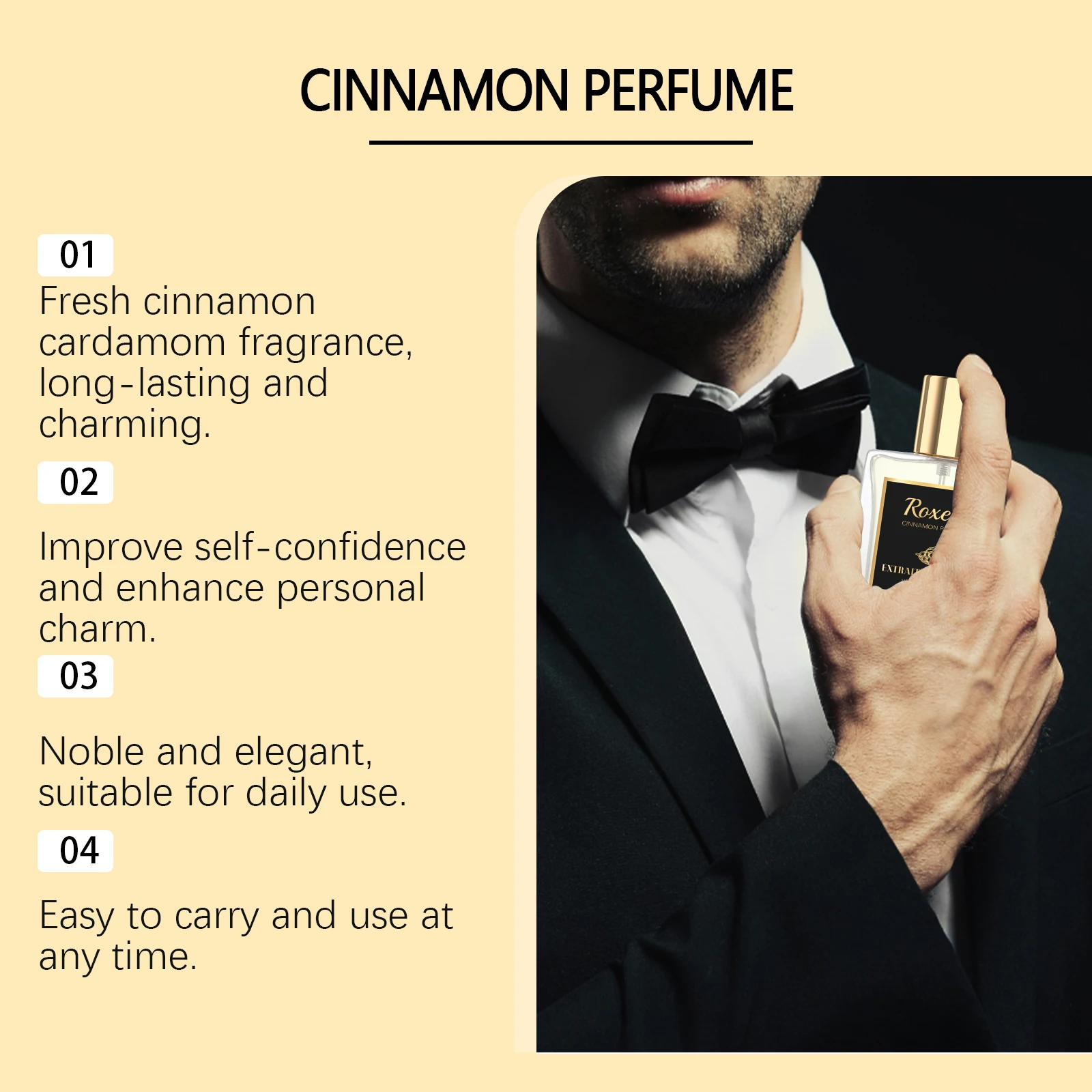Roxelis Cinnamon Nutmeg Unisex Eau De Cologne Fresh Long Lasting_voghion.com