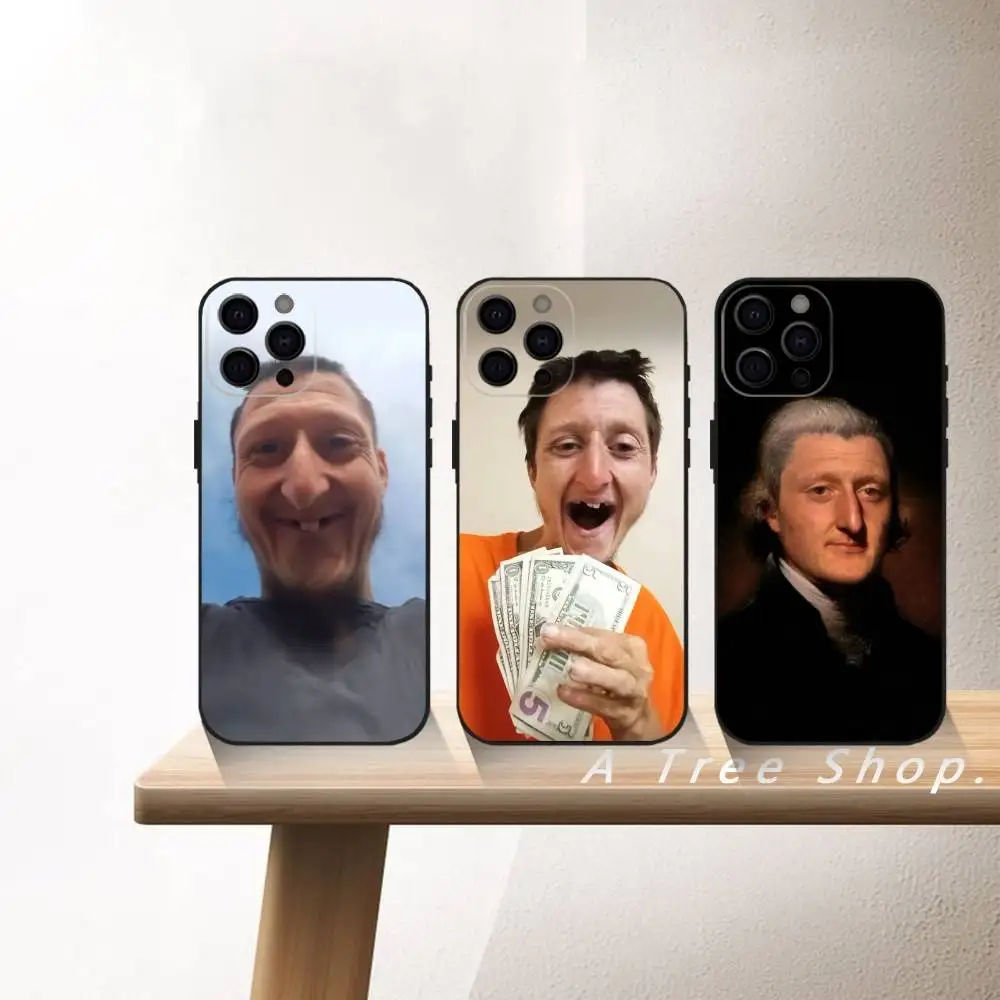 Funny D-Daniel Larson Meme Phone Case For iPhone 16,15,14,13,12,17,Pro Max,Plus Silicone Black Case