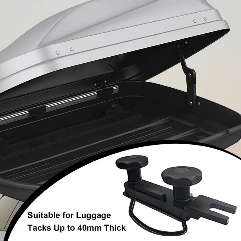 Roof Top Cargo Box Clamps 4pcs Cargo Box Mounting Bracket U Brackets Installation Accessory 85mm Inside Width Roof Top Cargo Box