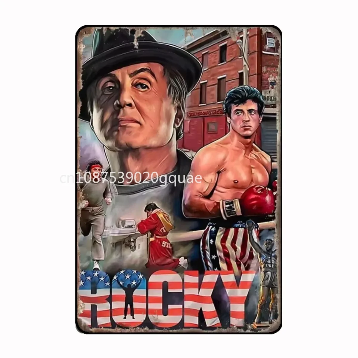 Gym Boxing Fight Movie Retro Metal Tin Sign Plaque Poster Wall Decor Art Shabby Chic Gift 12x8inch 20x30cm 16x12inch 40x30cm