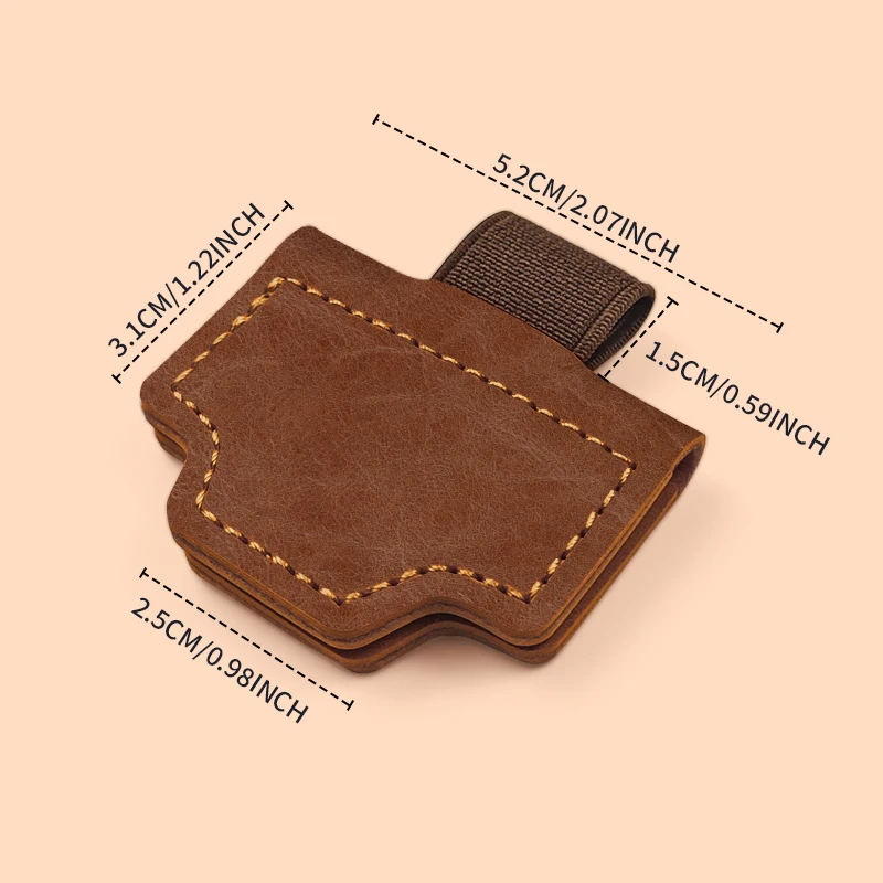 Personalized Magnetic Leather Bookmarks With A Pen Holder, Featuring A Bygone Mark, , Both Men And Women.