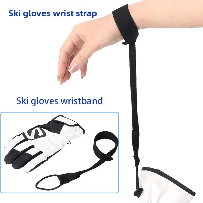 

Outdoor Ski Gloves Adjustable Wrist Strap Extendable Ski Glove Strap Hanging Glove Cord Accessories