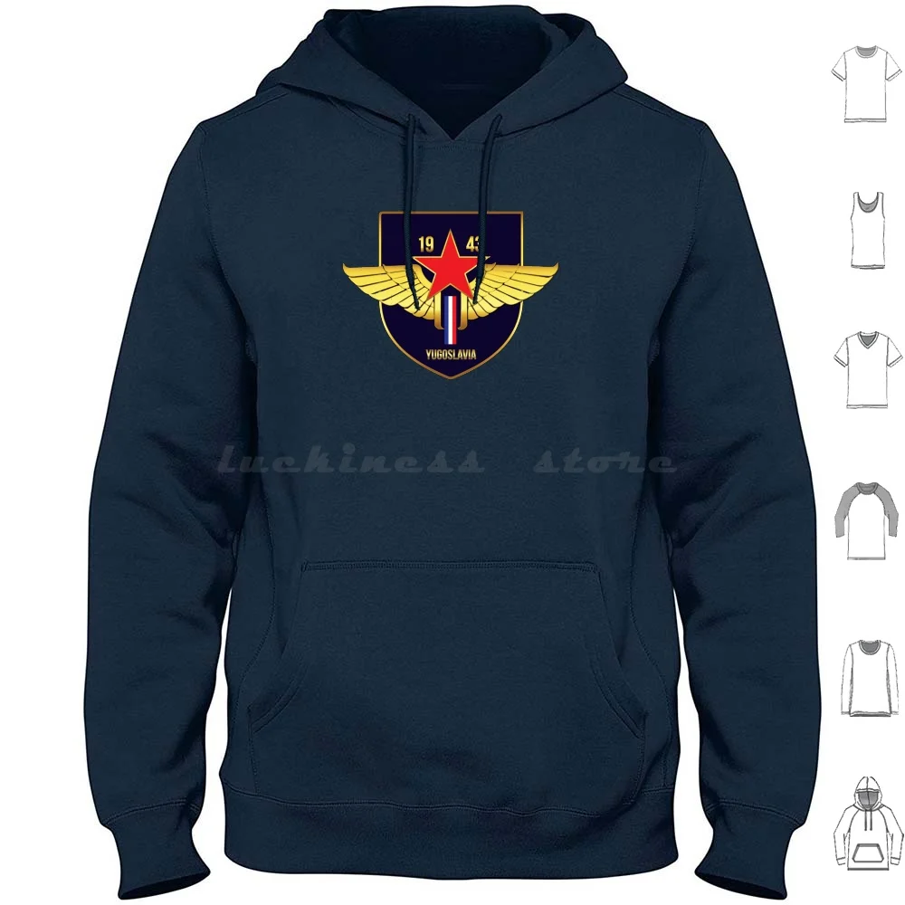 Ex Yugoslavia Jugoslavija Sfrj Logo Icon Grb Zastava Hoodie cotton Long Sleeve Yugoslavia Jugoslavija Zastava Flag