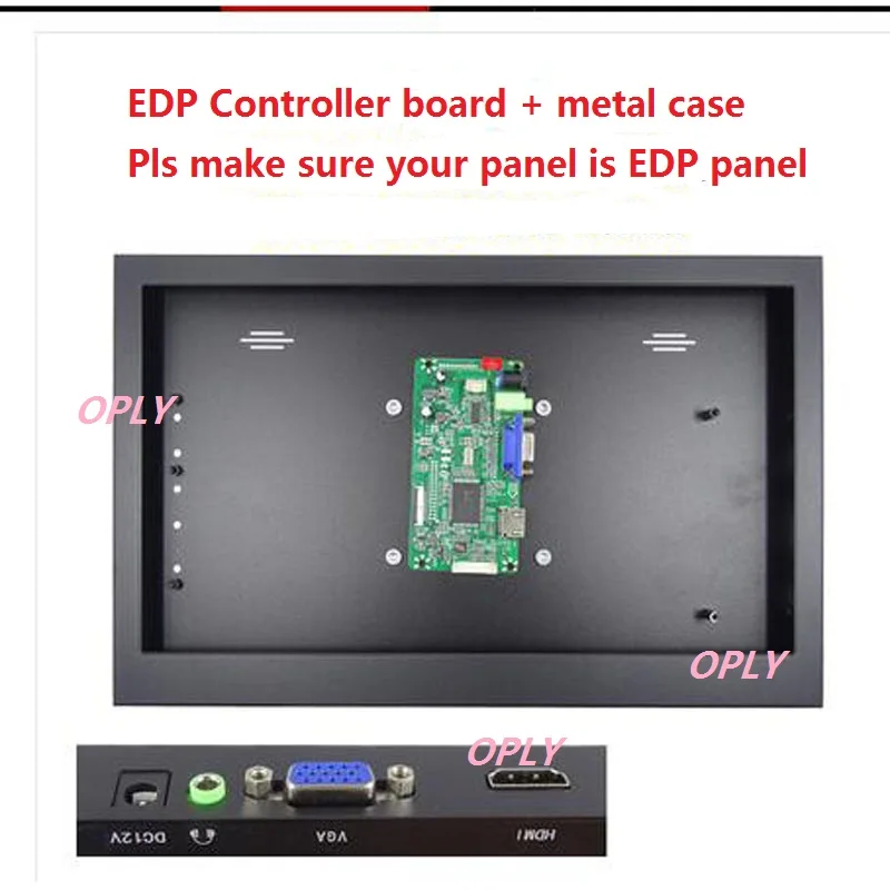 Per LP140WH2 TP 14 "1366 x768 kit schermo pannello scheda Controller VGA EDP compatibile con HDMI + custodia posteriore in metallo Shell