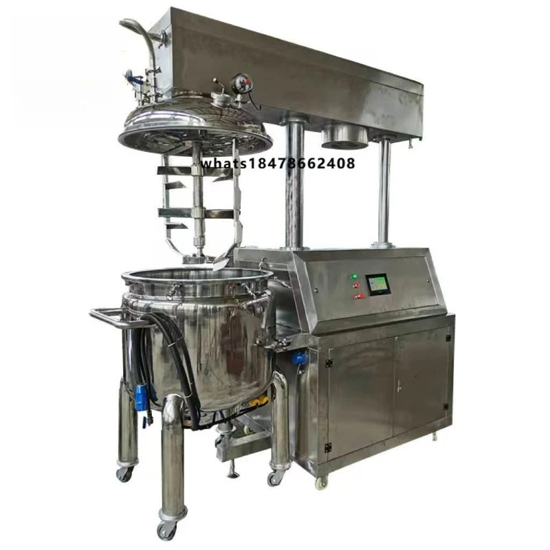 Professional 50L Vacuum Emulsifying Mixer Machine with High Shear Homogenizer 380V 4kW for Cosmetic Cream and Ointment