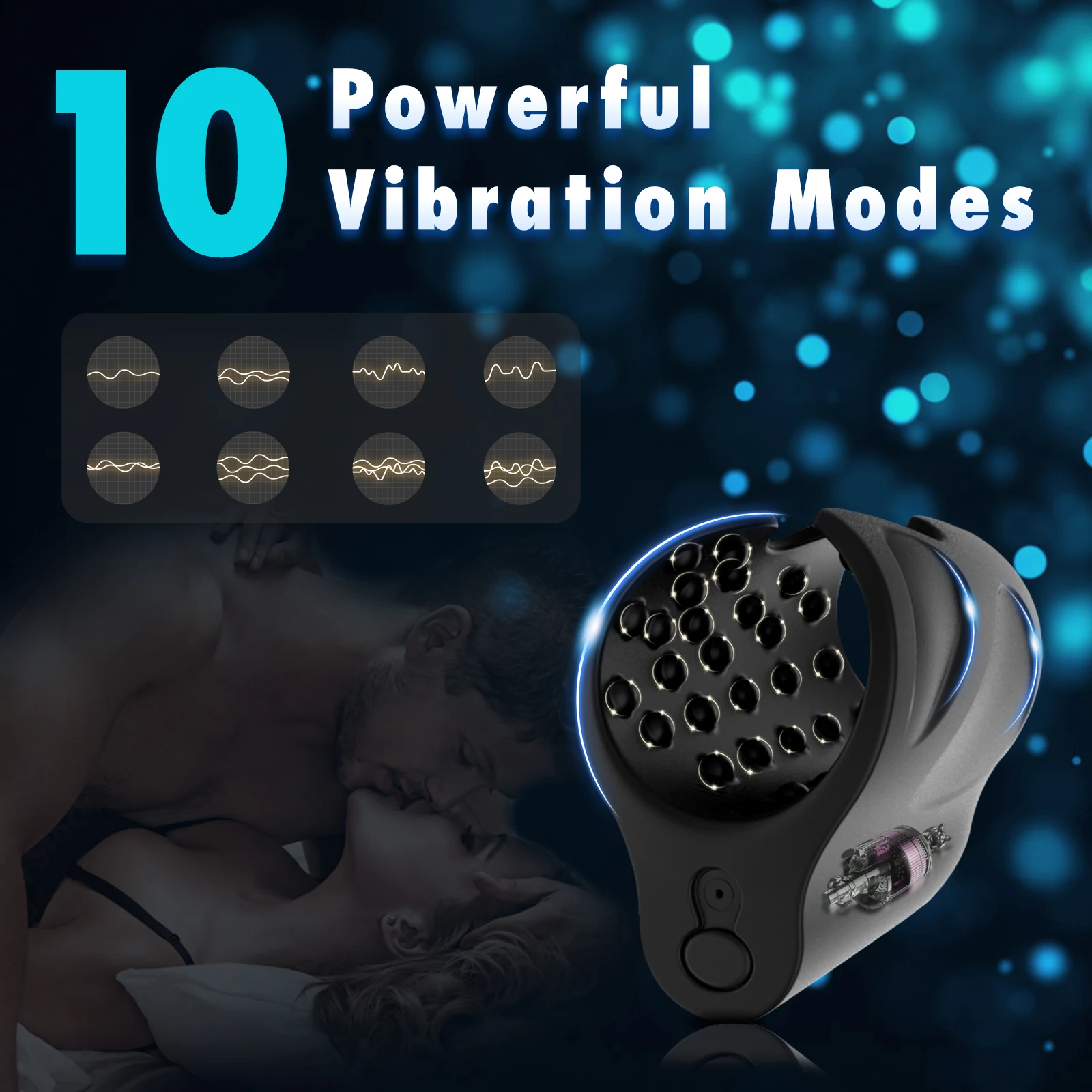 Yoaiv Penis Training Vibrator Male Masturbator Stimulator Massager Sex Toys Pulse Trainer Reduce Sensitivity Lock Ring For Men