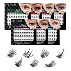 Cluster Lashes 144PCS DIY Individual Segmented Eyelashes Natural Mink Eyelash Extension False Eyelash Single Premade Fan