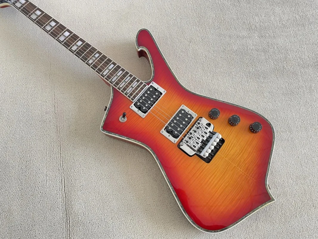 40 inches  Guitar with Tremolo Bridge, Fire Color, 2H Pickup, 6 Strings, High Quality, In Stock