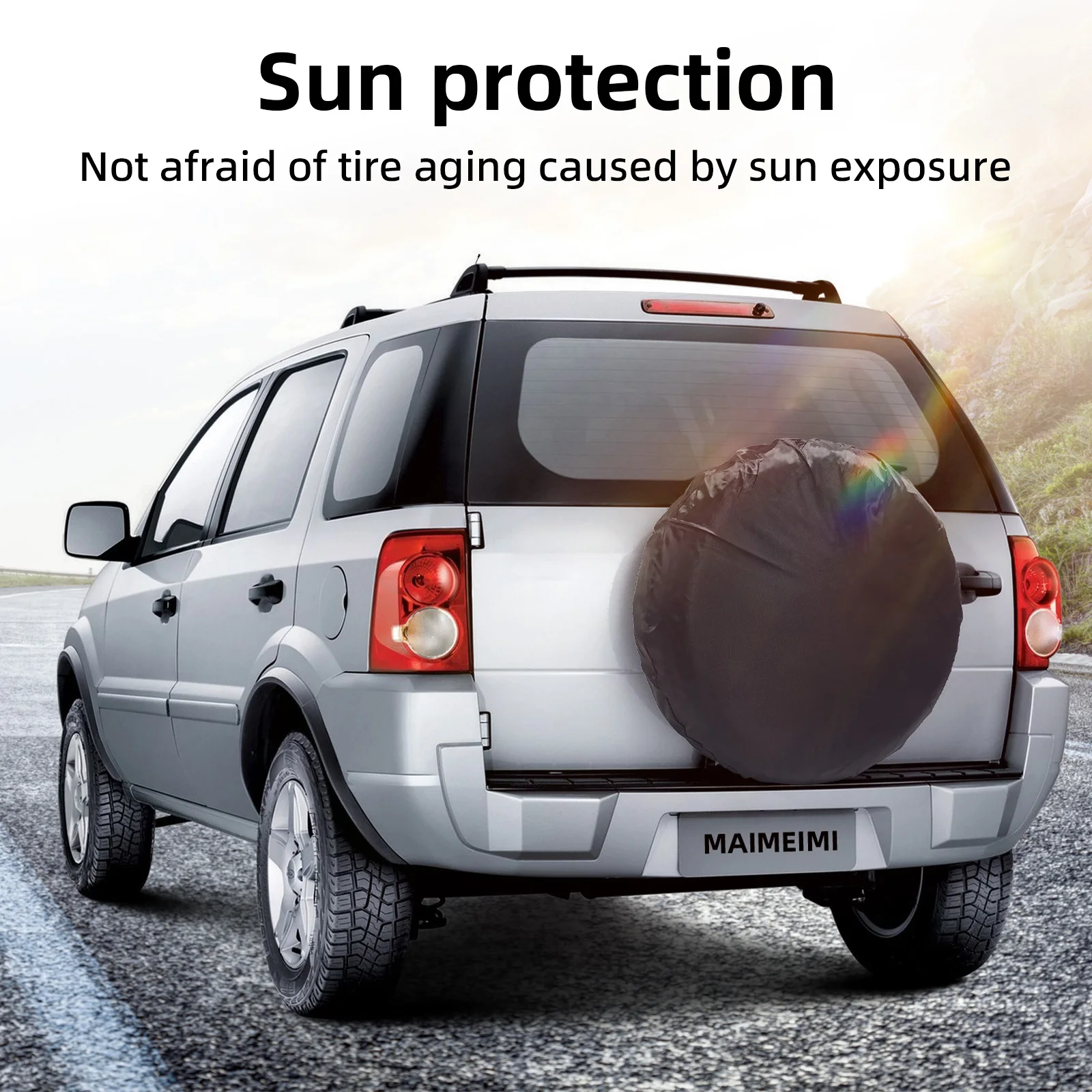 Universal 13-19inch 19-23inch Car SUV Tire Cover Case Spare Tire Wheel Bag Tyre Spare Storage Tote Polyester Oxford Cloth