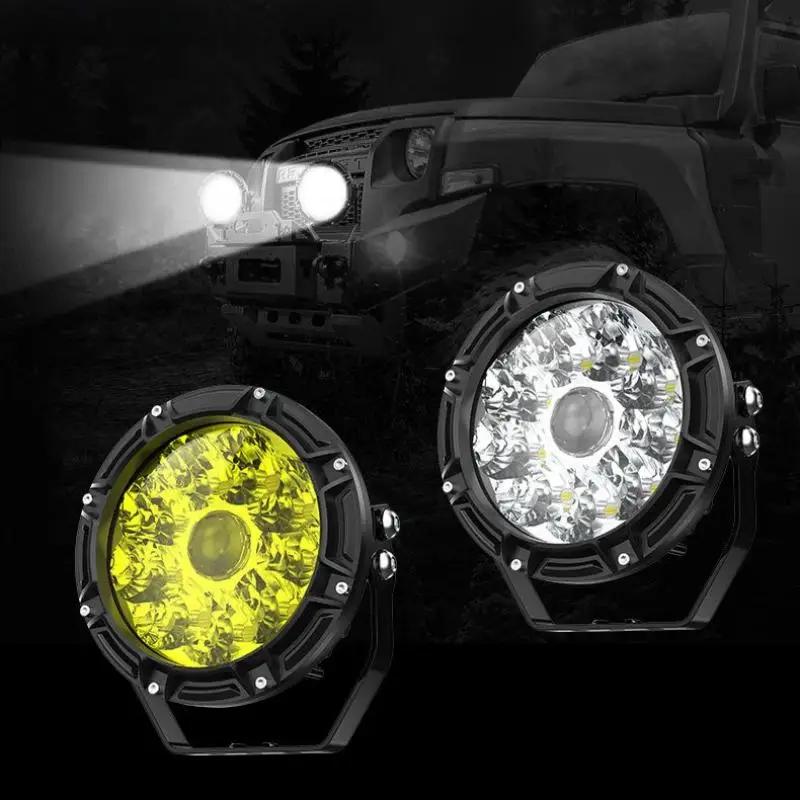 5-Inch Car Front Bumper Lighting A-Pillar Spotlight Roof Light Spotlight Front Bumper Modification Laser Spotlight Waterproof