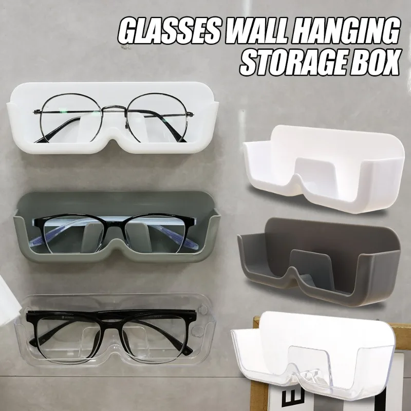 No-hole Glasses Storage Box Rack Eyeglasses Wall Mounted Boxes Shelf Minimalist Spectacles Placement Holder Sturdy Eyewear Cases