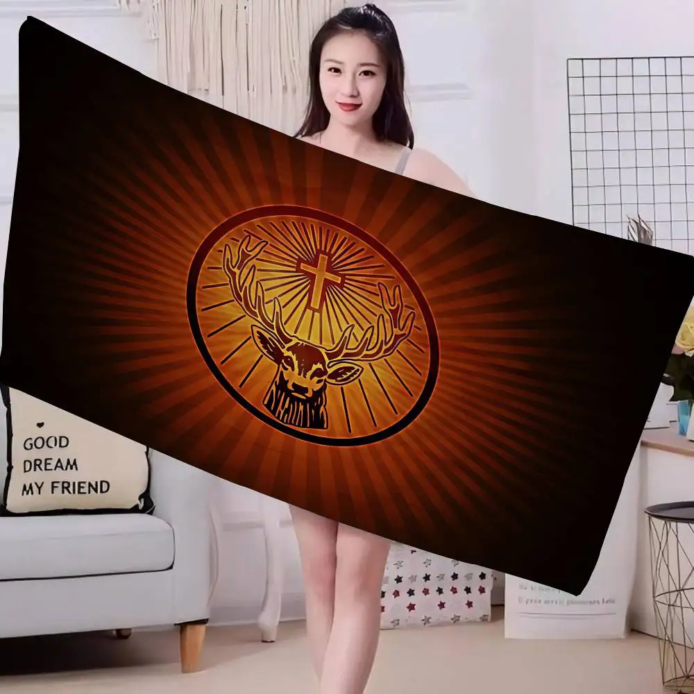 J-Jagermeister Toalla de playa para niños Toalla de baño personalizada Toalla de piscina Regalo de vacaciones Toalla de picnic Regalo de fiesta