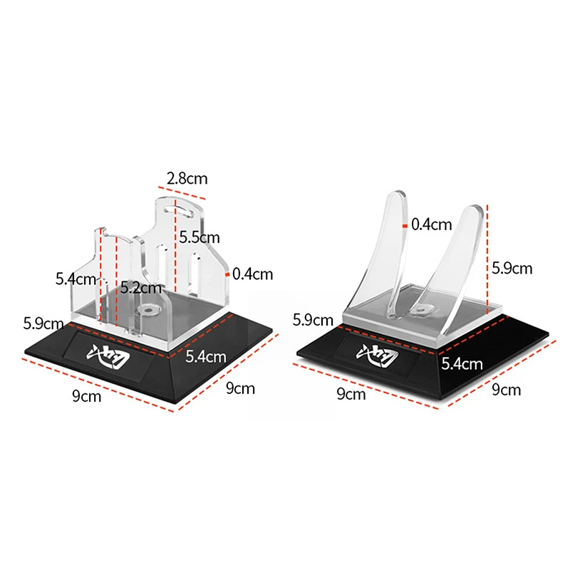 Acrylic Fishing Reel Display Holder Spinning Baitcasting Reel Stand Rack Durable Non Slip Water Drop Wheel Display Stand Support gallery 5