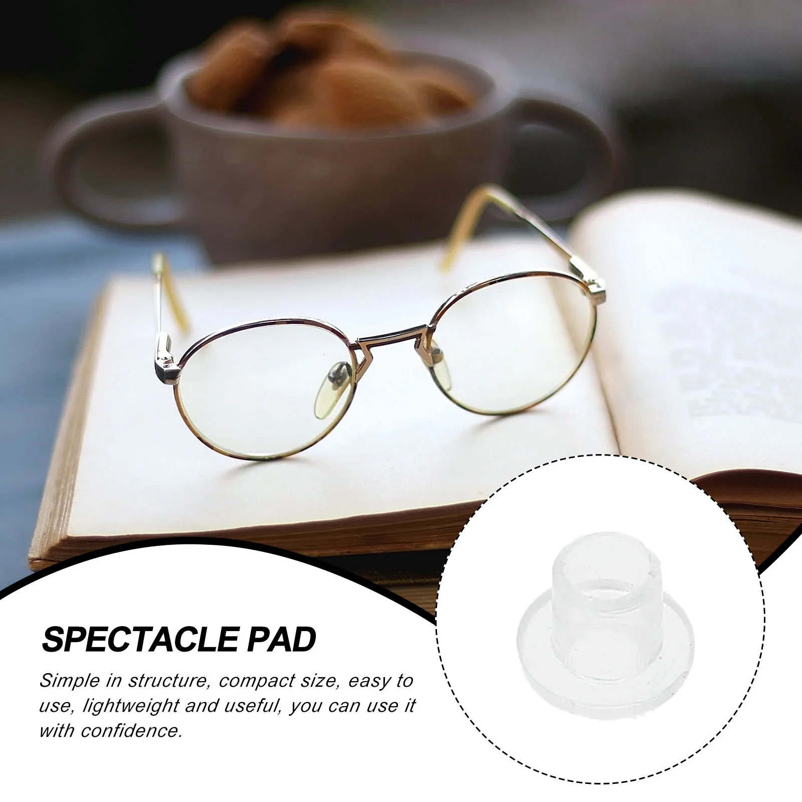 

2 Bags Plastic Glasses Convex Gaskets Durable Parts Useful for Fixing Glasses Optical Shop Repair Optical Shop Convex Gaskets