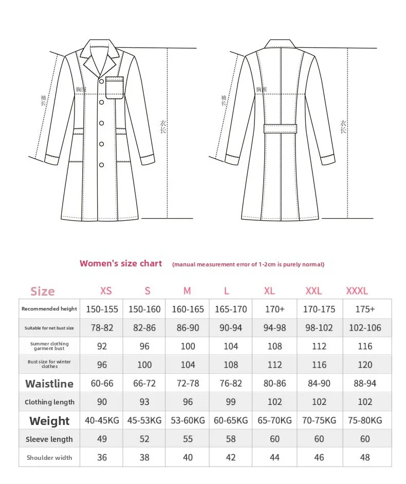 ナース制服女性の長袖ブルー薬局半袖白衣美容院ピンク女性の大きいサイズのスーツ作業服