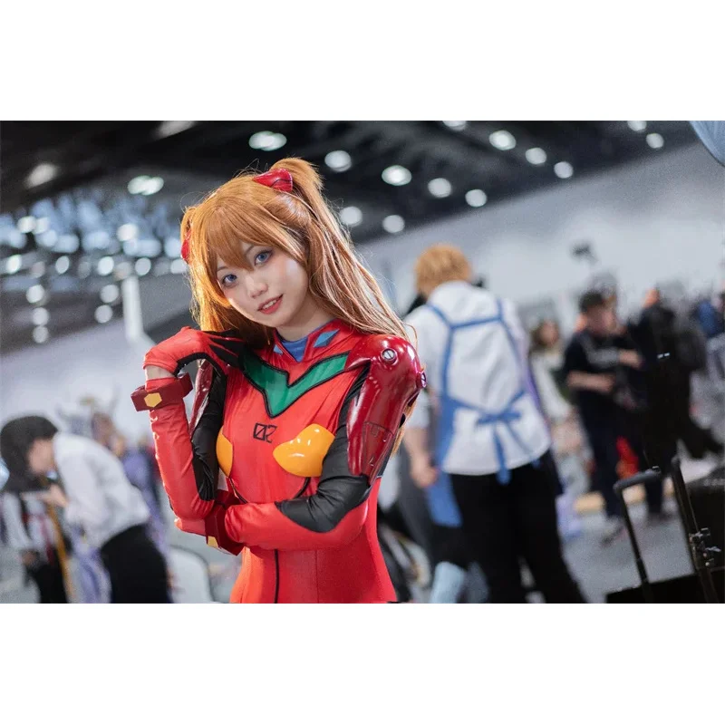 Juego de Anime EVA horquillas Asuka Langley Soryu Shikinami Asuka Rangure tocado pinzas para el pelo Cosplay DIY Harajuku disfraz tocado