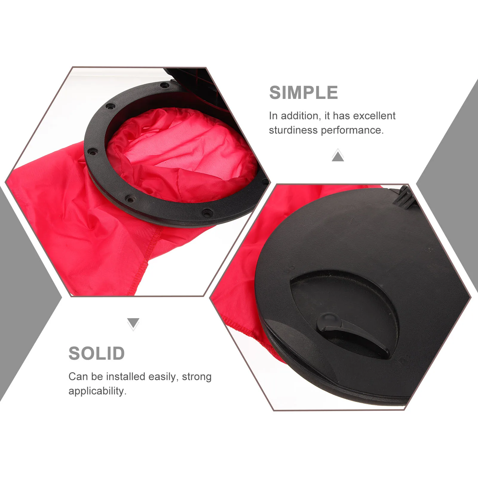 

Waterproof Hatch Cover 6 Inch Kayak Hole Lid Deck Plate Sealing Marine Parts Boat Hatch Long Life Stable Performance Lightweight