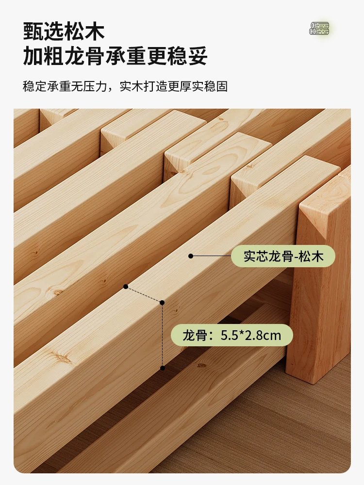 أريكة سرير من الخشب الصلب النقي قابلة للطي مزدوجة الأغراض يمكن أن تنام لفترة طويلة، ملاءة سرير صغيرة بسحب مزدوج تلسكوبي ب