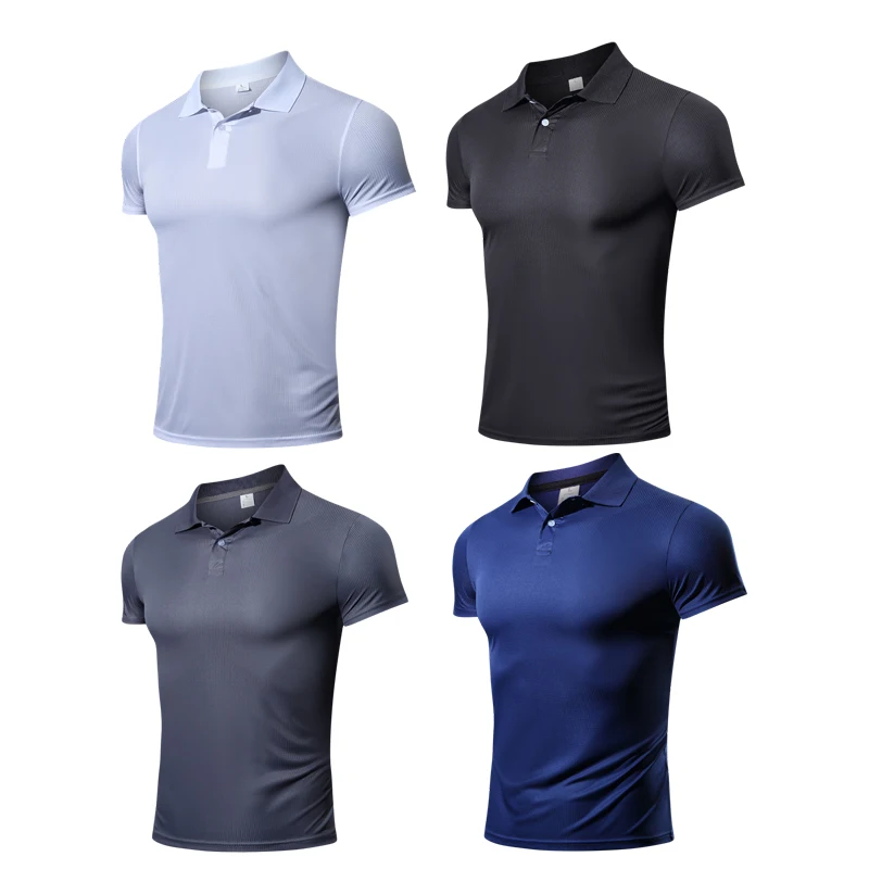 100% Polyester T Shirt Für Männer Sportswear Casual Kragen Camisetas Sport Top Quick Dry und Leichte Kleidung Männer der Trainingsanzug – Detail 22