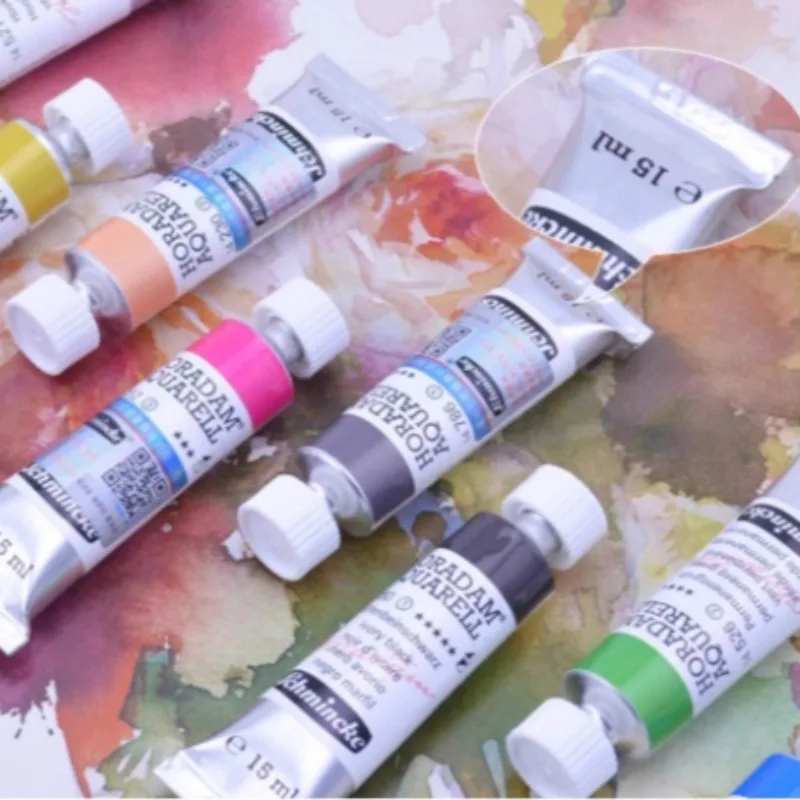 15ml-Tube Schminke Master Grade Watercolor Pigments Art Painting Supplies Hand-Painted Landscape/Characters Creation Water Color