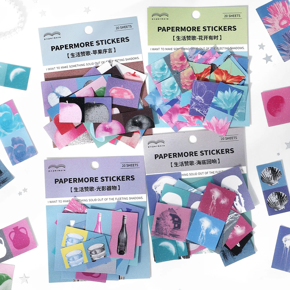 

8 упаковок/лот, серия «H hymn to life», милая декоративная клейкая наклейка в стиле ретро