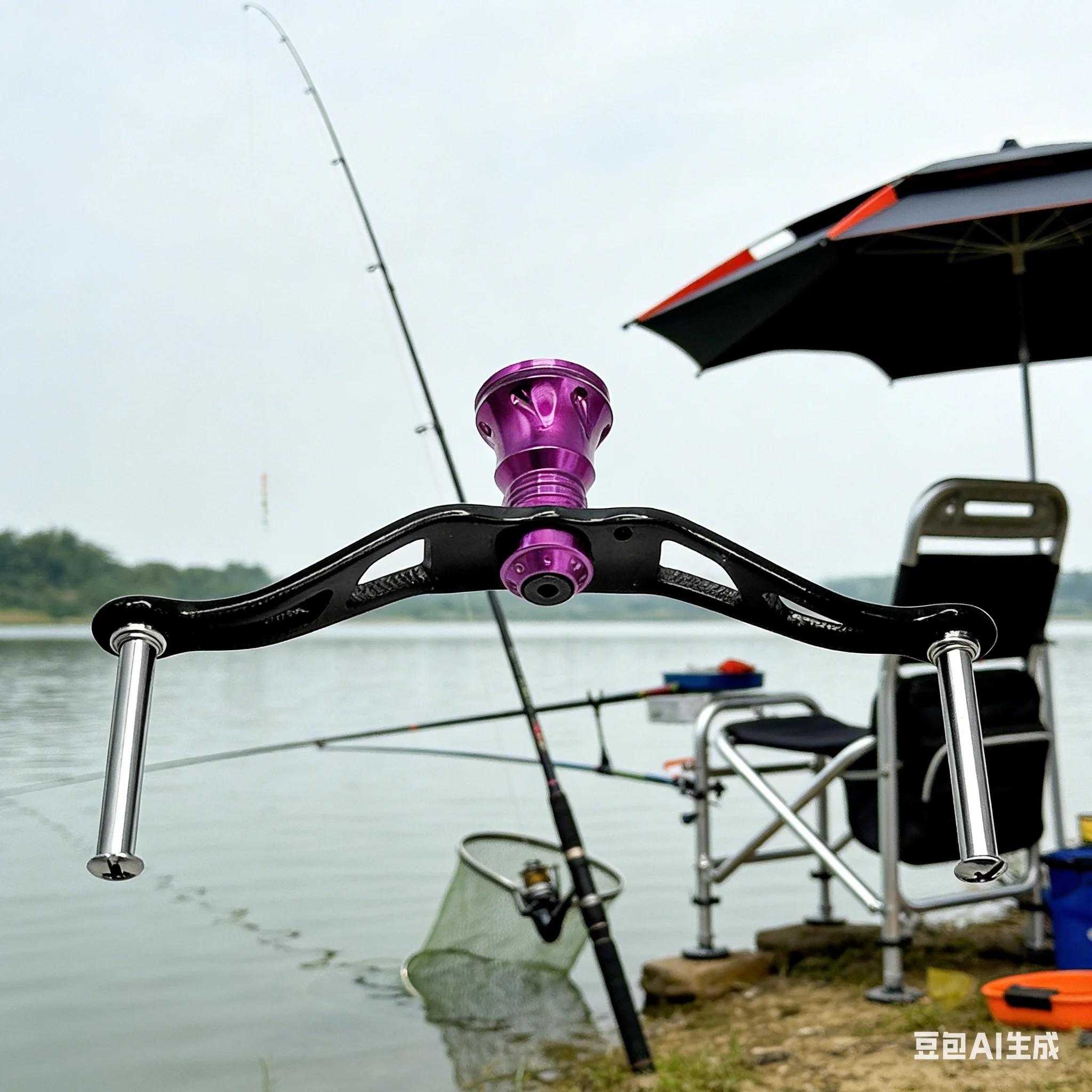 Manivela de Metal para Carretilha de Pesca (95mm) - Leve e Ergonômica para Daiwa, Fuego e Tatula - Acessório Essencial para Carretilhas de Spinning