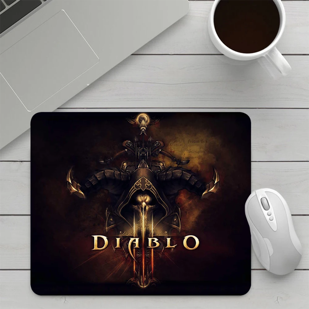 Diablo 3 Small Gaming Mouse Pad Computer Mousepad PC Gamer Mouse Mat Laptop Office Mausepad XXL Silicone Keyboard Mat Desk Pad