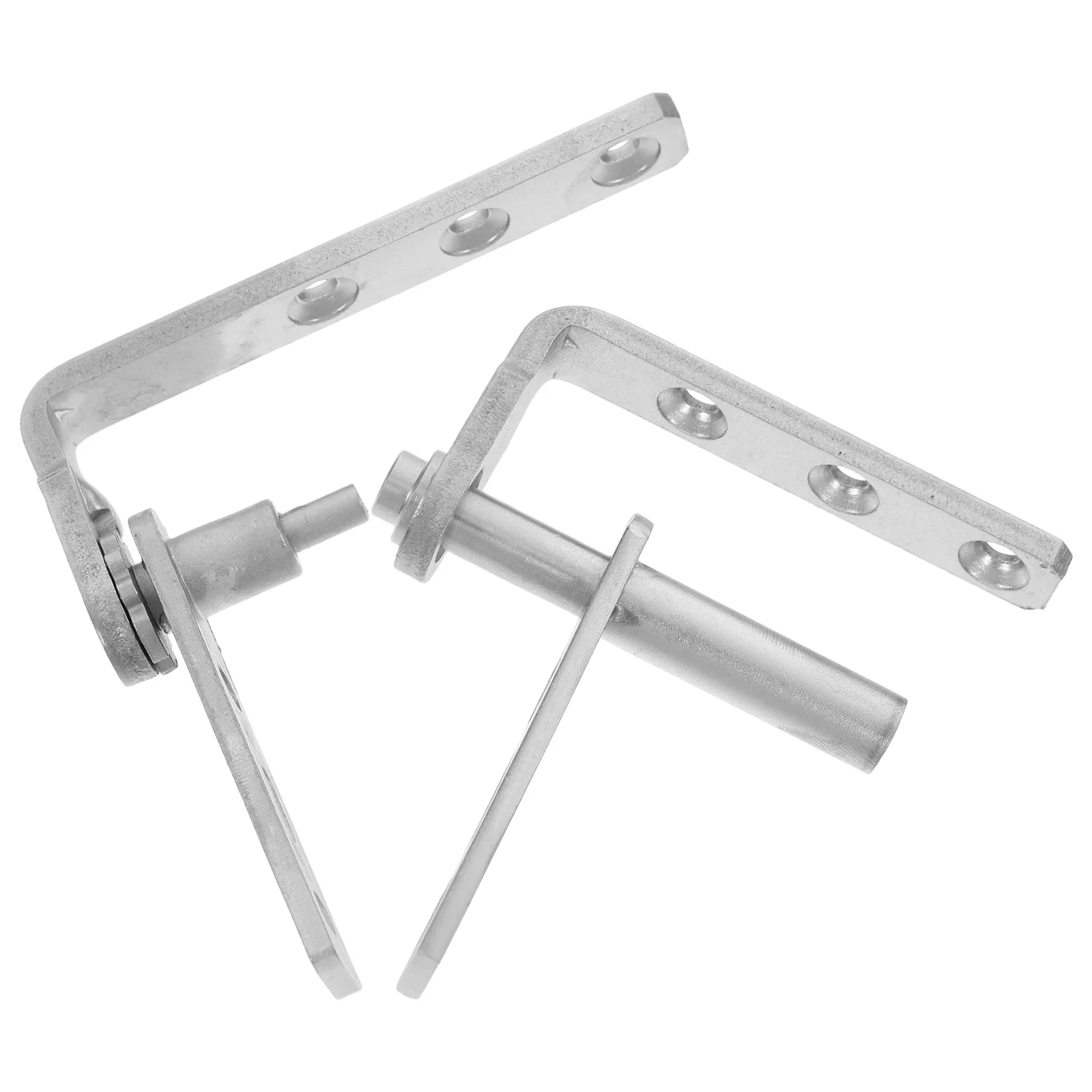 

1 Pair Stainless Steel Invisible Door Pivot Hinges Auto Close Heavy Duty Hidden Swinging Hinges For Bookcase Saloon Glass Doors