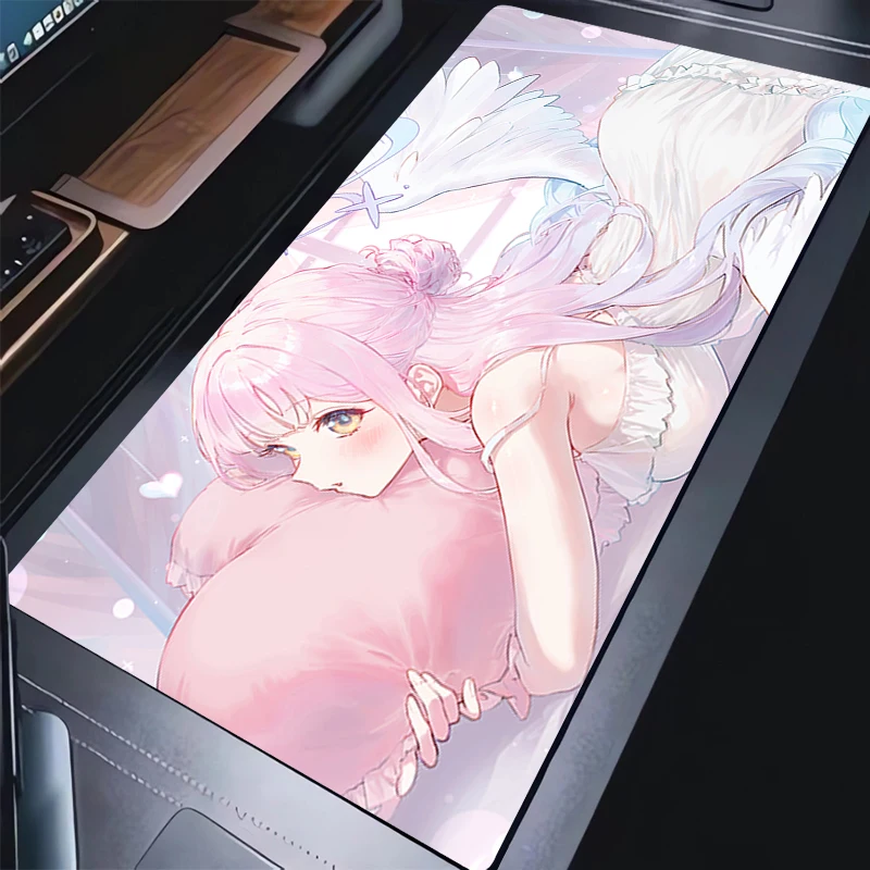 

Mouse Pad Laptop Gaming Accessories Pink Mousepad Blue Archive Kawaii Keyboard Pad PC Misono Mika Anime Sexy Girl Desk Mouse Mat