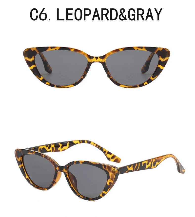 Neue Vintage Damen Cat-Eye-Sonnenbrille Retro-Brille Sommerbrille für Frauen – Detail 11