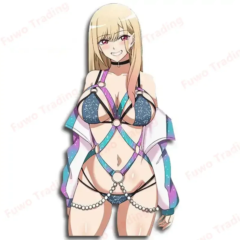 Super popular Kitagawa Marin Car Stickers NSFW Sexy Hentai Binding Clothing Hentai Girl Decal Motorcycle Decor