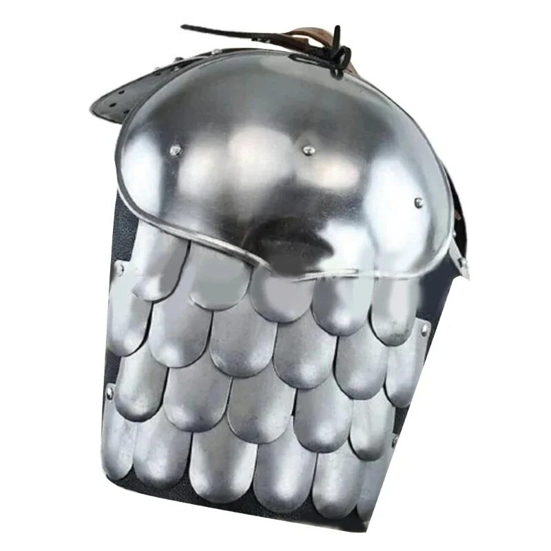 درع زي من جلد البولي يوريثان الصناعي في القرون الوسطى، درع تنكري للهالوين، درع الكتف المزدوج، حزام حماية الكتف Y1QD