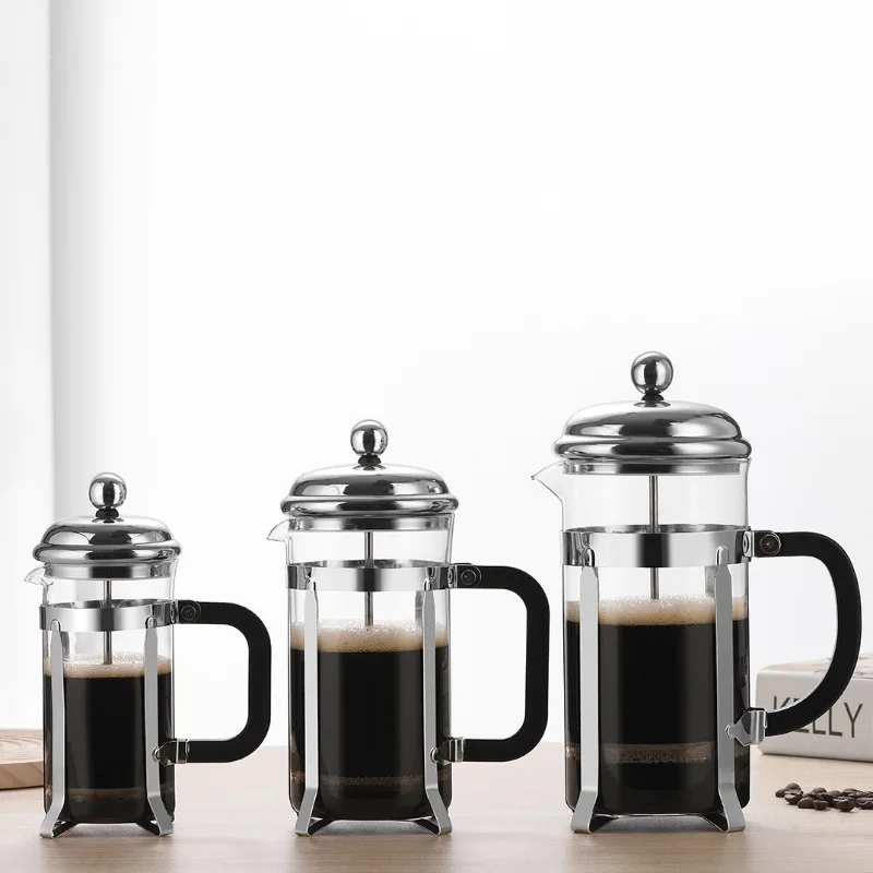 Wholesale Manufacturer Best Sellers Custom Home Tea Coffee Pot Borosilicate Glass French Filter Press