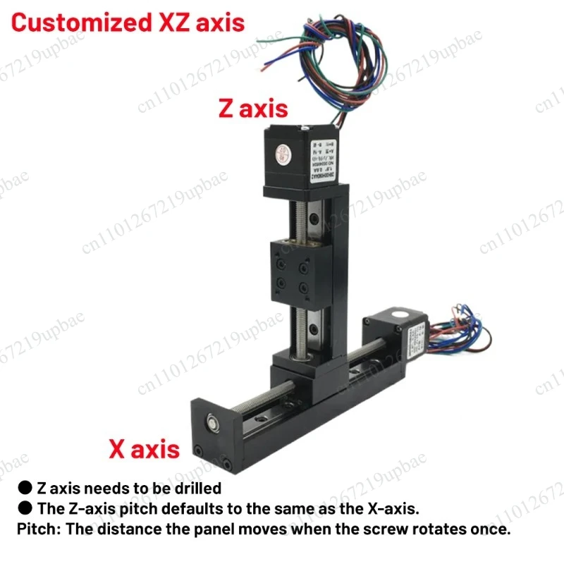 XY XZ Axis Motorized Sliding Table Ttype Linear Rail Guide Stage 5KG Load Mini Electric Gantry Motion Rail Kit