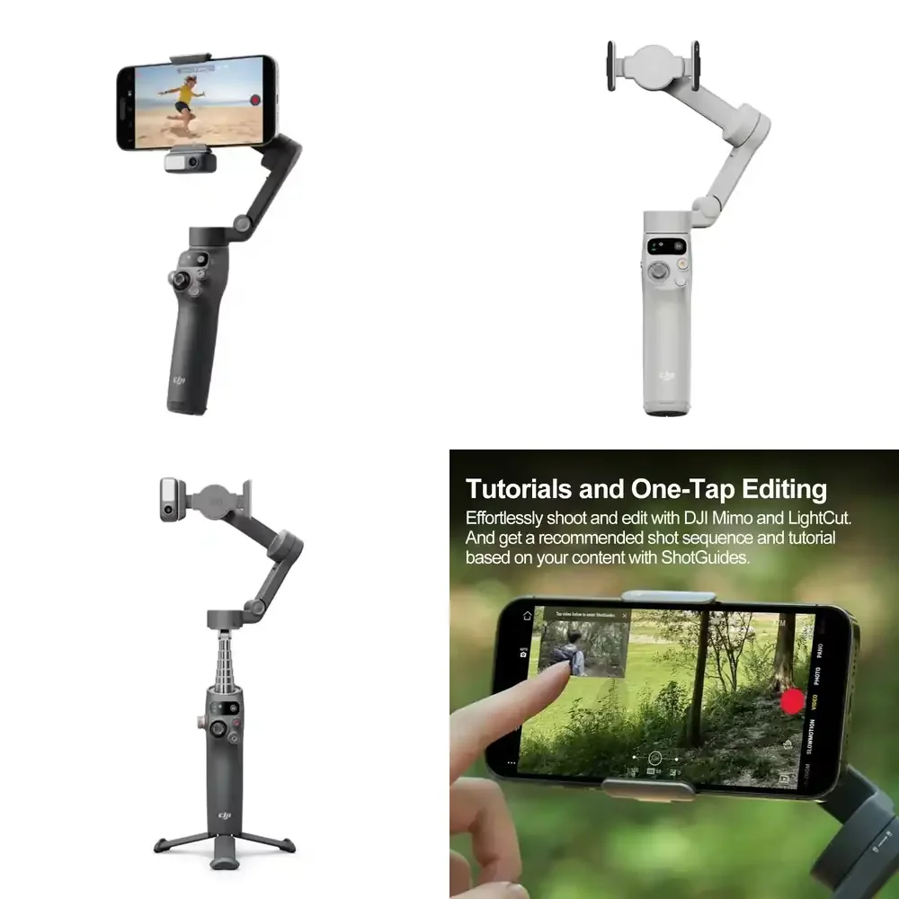 

Osmo Mobile 7P Native Tracking with Integrated Audio & Lighting Robust 3-Axis Mobile Phone Gimbal