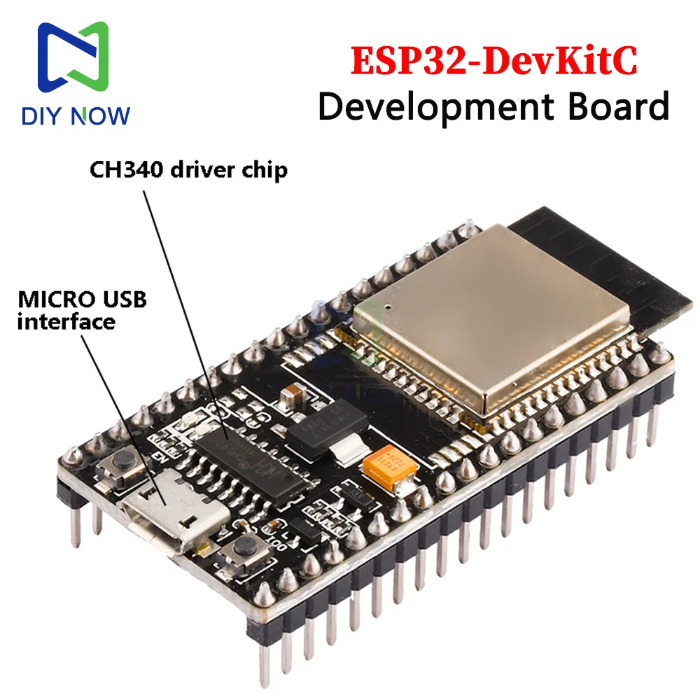 Esp32-Devkitc Development Board Module Equipped With Esp-32 Esp32-32E Driver Chip Ch340 Suitable For Ar-Duino