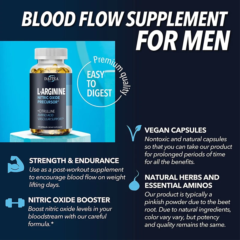 Powerful nitric oxide supplement with L-citrulline and essential amino acids to make training longer and harder